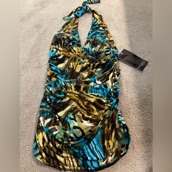 NWT MiracleSuit ||one-piece vibrant bold animal print Vixen magic suitSize 12. - Picture 2 of 11